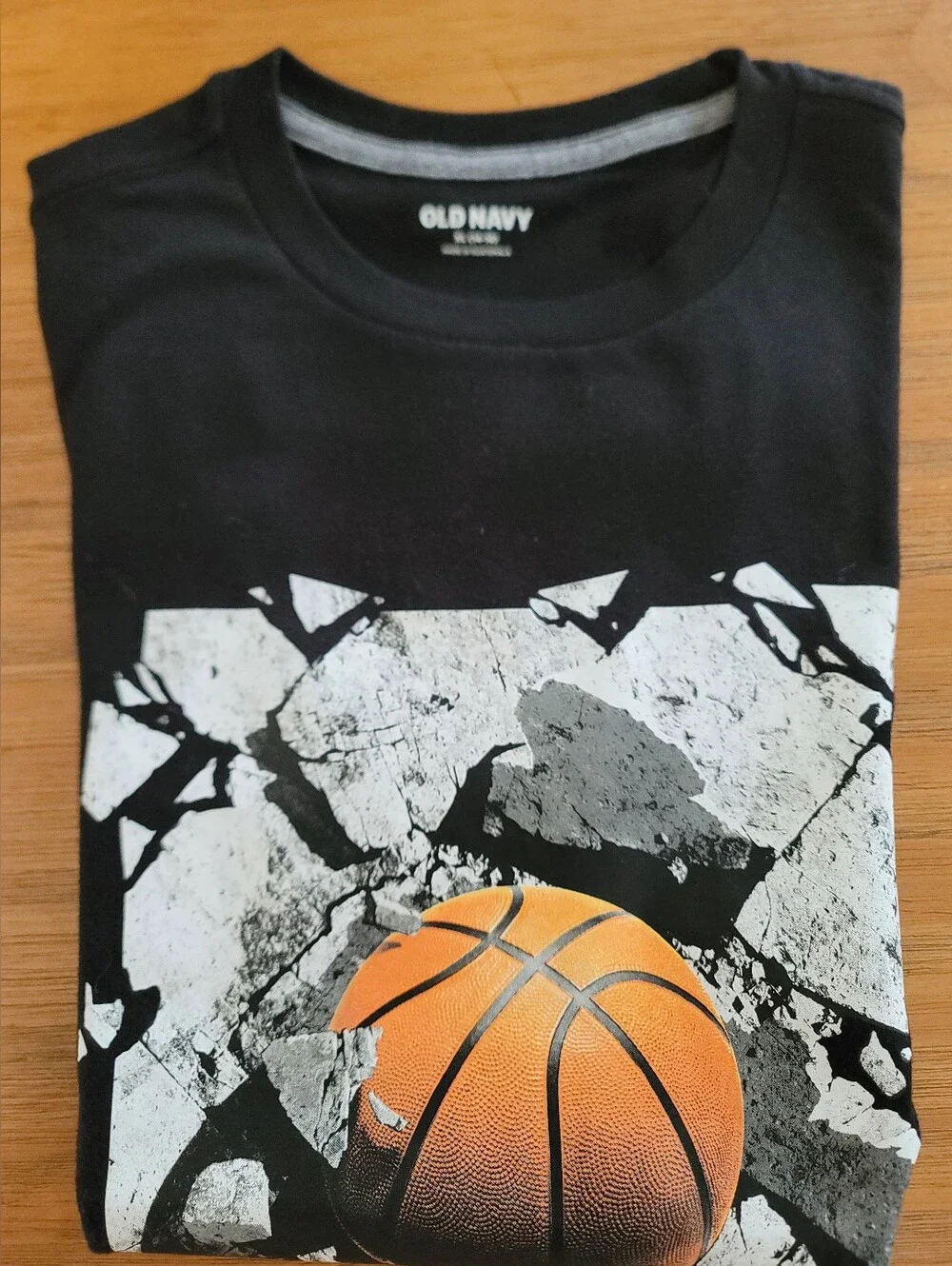 Old Navy Black Basketball Graphic Tee